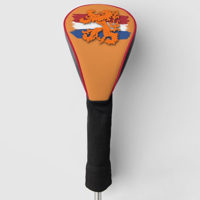 Funda Para Palo De Golf Equipo de León del Naranja de la bandera holandés  (Anverso)