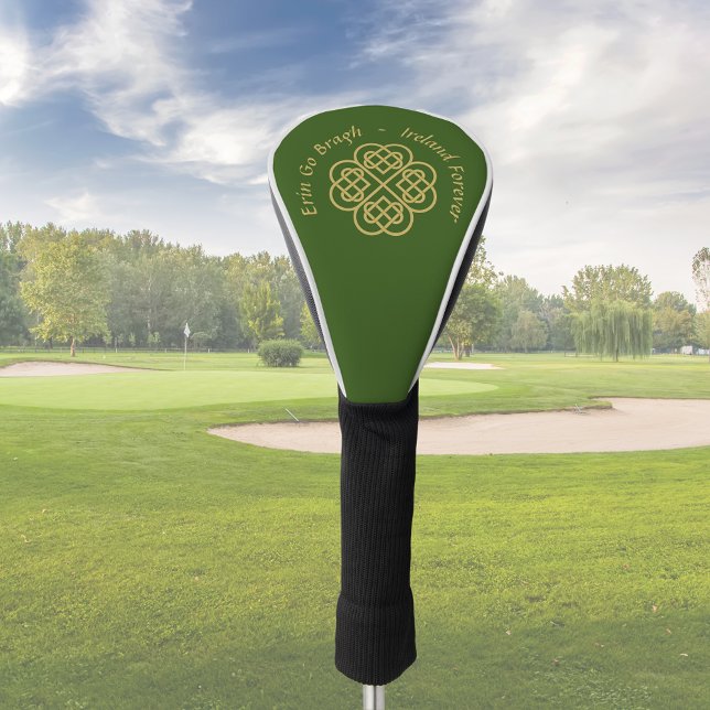Funda Para Palo De Golf Erin Go Bragh Gold Celtic Shamrock (Subido por el creador)