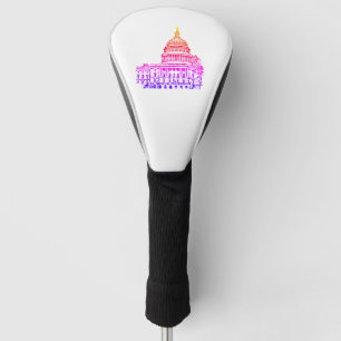 Funda Para Palo De Golf Esbozo del Capitolio de Washington DC