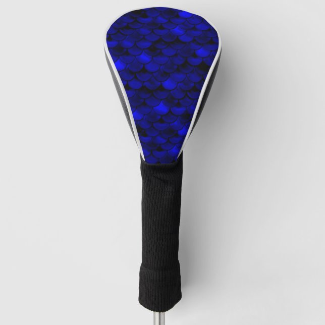 Funda Para Palo De Golf Escalas de sirena azul oscuro (Anverso)