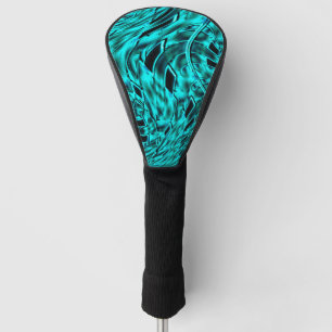 Funda Para Palo De Golf Escuadrones crocados reflejados en imágenes cian o