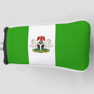 Funda Para Palo De Golf Escudo de armas de la bandera de Nigeria