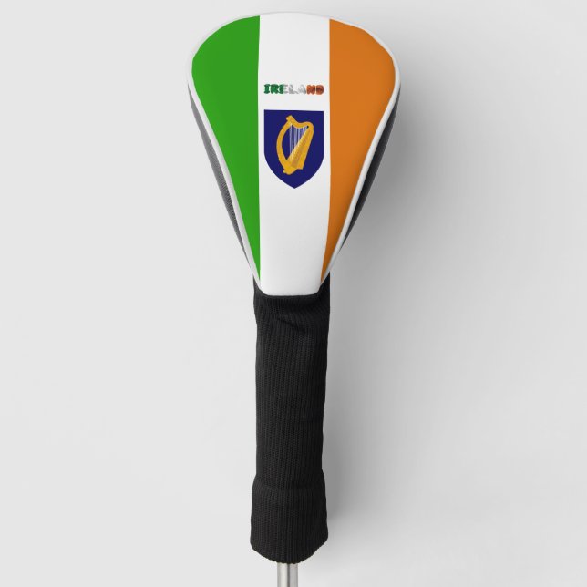 Funda Para Palo De Golf Escudo de armas de la bandera irlandesa (Anverso)