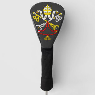 Funda Para Palo De Golf Escudo de Armas del Vaticano Emblema de Arte Fino 
