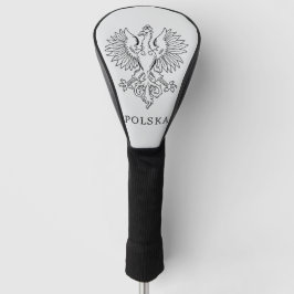 Funda Para Palo De Golf Escudo de Estado contemporáneo del águila blanca d