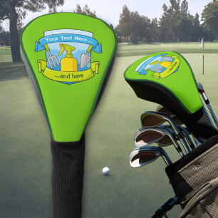 Funda Para Palo De Golf Escudo de jardinería con estandartes