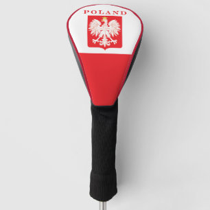 Funda Para Palo De Golf Escudo rojo del águila de Polonia