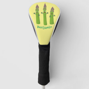 Funda Para Palo De Golf Espárrago lindo cantando trío de verduras personal