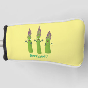 Funda Para Palo De Golf Espárrago lindo cantando trío de verduras personal