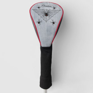 Funda Para Palo De Golf Espeluznantes arañas negras de viudas rojas de vid