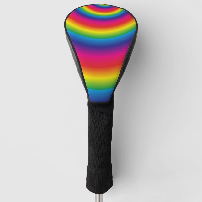 Funda Para Palo De Golf Espiral arcoiris (Anverso)