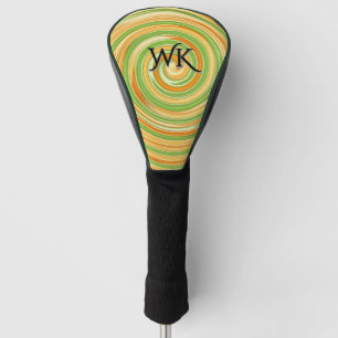 Funda Para Palo De Golf Espiral Guay de colores de cítricos divertidos con