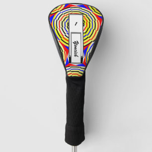Funda Para Palo De Golf Espirales amarillas de Kenneth Yoncich