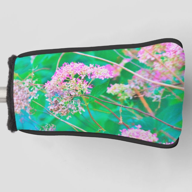 Funda Para Palo De Golf Espíritu invencible Hidrángulos rosados calientes  (Anverso)