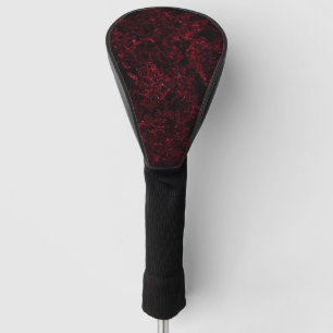 Funda Para Palo De Golf Esponja roja rusa sobre fondo rojo oscuro