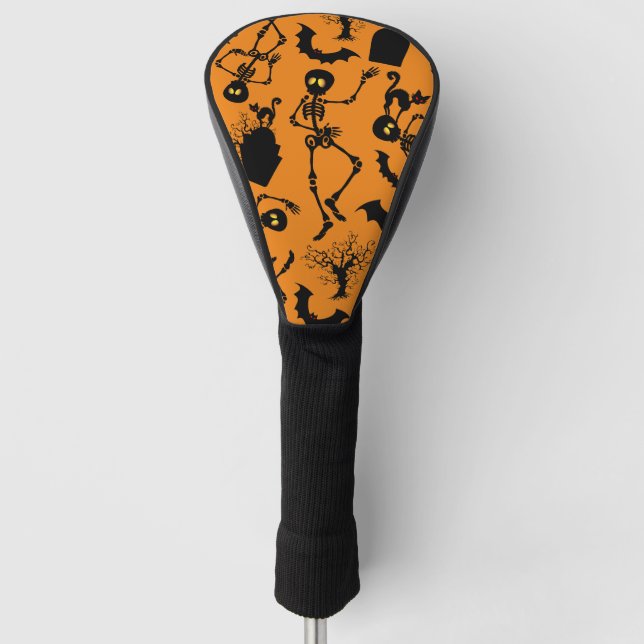 Funda Para Palo De Golf Esqueletos de Halloween Danza macabra (Anverso)