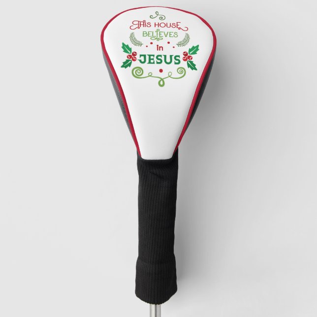 Funda Para Palo De Golf Esta Casa Cree en Jesús (Anverso)