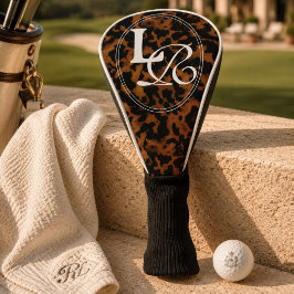 Funda Para Palo De Golf Estampado de caparazón de tortuga con monograma mo
