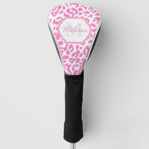 Funda Para Palo De Golf Estampado leopardo rosado