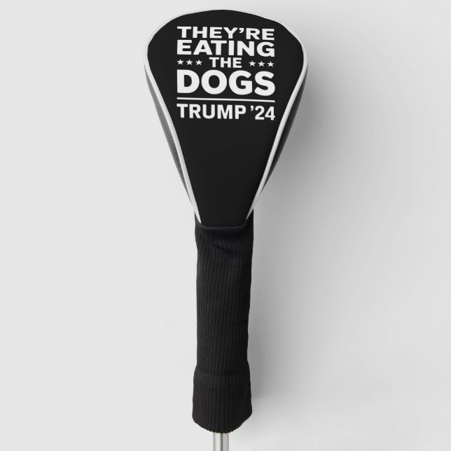 Funda Para Palo De Golf Están comiendo el gracioso debate sobre los perros (Anverso)