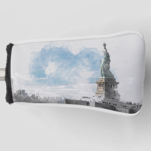 Funda Para Palo De Golf Estatua de la Libertad en Nyc de Manhattan (Anverso)