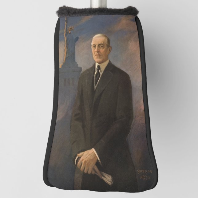 Funda Para Palo De Golf Estatua de la Libertad y Presidente Woodrow Wilson (Girar 90)