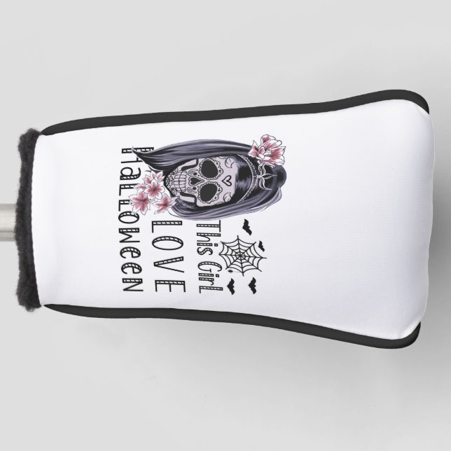 Funda Para Palo De Golf Este Chica ama Halloween (Anverso)