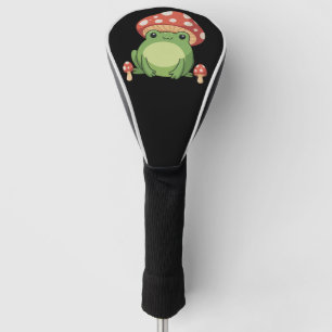 Funda Para Palo De Golf Estética de rana Cottagecore Lindo sapo con hongo