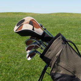 Funda Para Palo De Golf Estética geométrica neutral de lujo