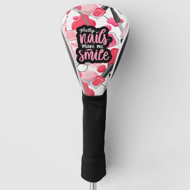 FUNDA PARA PALO DE GOLF ESTILO DE UÑAS ARTÍSTICAS (Anverso)