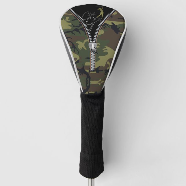 Funda Para Palo De Golf  estilo militar con cremallera (Anverso)
