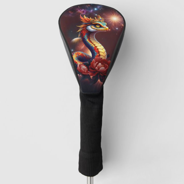 Funda Para Palo De Golf Estrella real serpiente del universo. (Anverso)