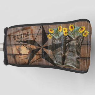 Funda Para Palo De Golf Estrella ruidosa de Texas Occidental Boots de Cowb