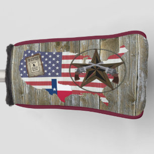 Funda Para Palo De Golf Estrella solitaria de Texas Duele Pistolas El Rótu