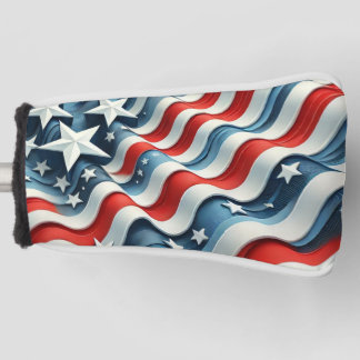 Funda Para Palo De Golf Estrellas patrióticas y bandas
