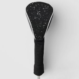 Funda Para Palo De Golf Estrellas Purpurinas2 - Negro plateado