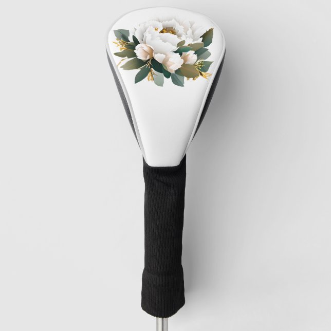 Funda Para Palo De Golf Eucalyptus Gold Flower (Anverso)
