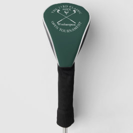 Funda Para Palo De Golf Evento Clásico Torneo de Golf Esmeralda Verde