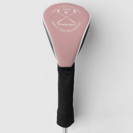 Funda Para Palo De Golf Evento Clásico Torneo de Golf Rosa Polvo Rosa