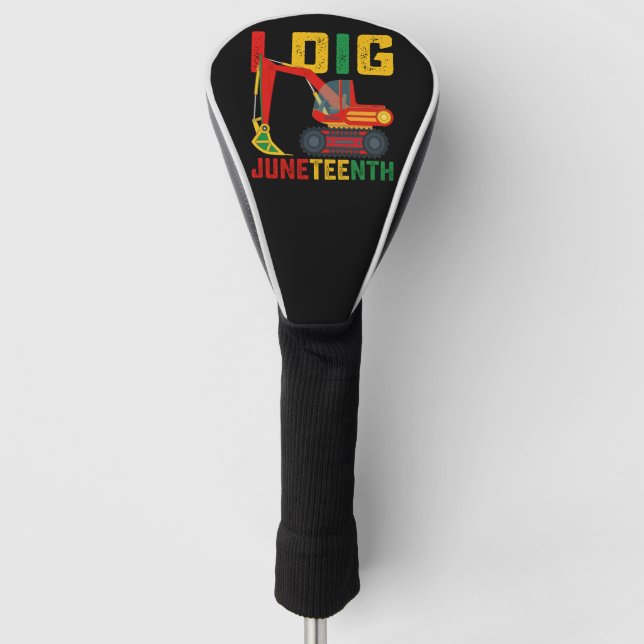 Funda Para Palo De Golf Excavadora I Dig Junetdecis Kids (Anverso)