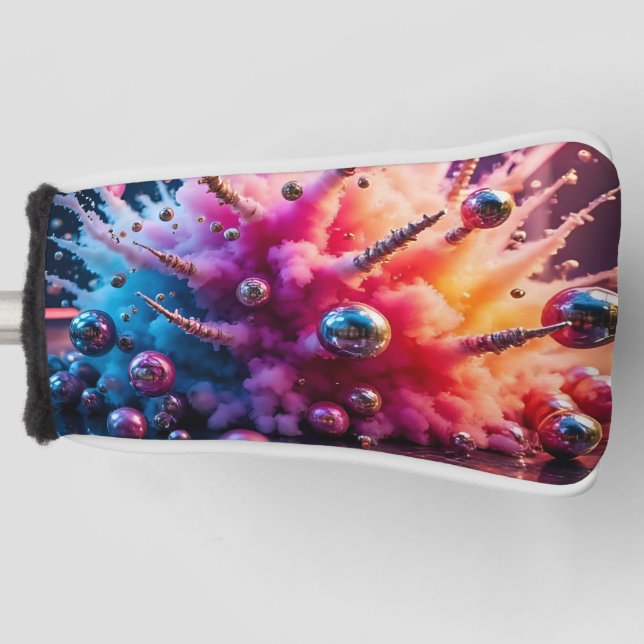 Funda Para Palo De Golf Explosiones Caóticas (Anverso)