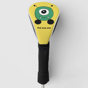 Funda Para Palo De Golf Extranjero verde divertido lindo
