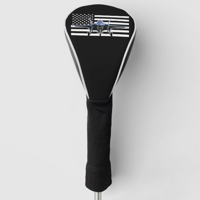 Funda Para Palo De Golf F-35 (bandera negra) (Anverso)