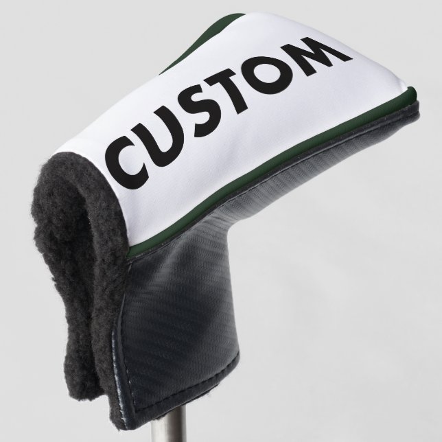 Funda Para Palo De Golf F. GREEN Piping Custom Golf Putter Headcover Blank (Anverso 3/4)