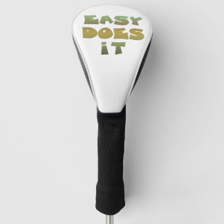 Funda Para Palo De Golf Fácil, eslogan la cubierta de la cabeza de golf de