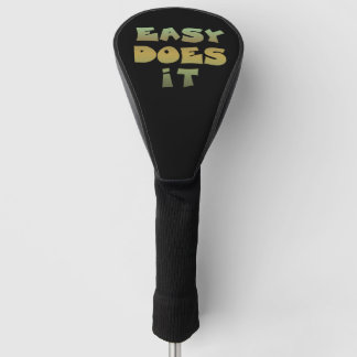Funda Para Palo De Golf Fácil, eslogan la toalla de golf de oro verde
