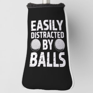 Funda Para Palo De Golf Fácilmente Distraído por Pelotas Amante del Golf D