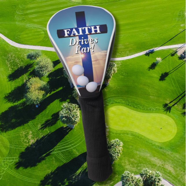 Funda Para Palo De Golf Faith Drives Far Golf Head Cover (Subido por el creador)