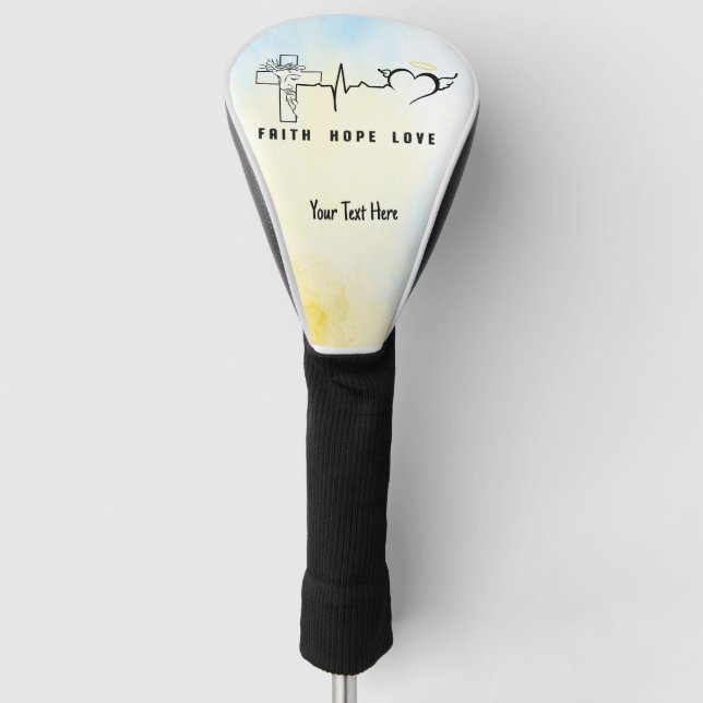 Funda Para Palo De Golf Faith Hope Love (Anverso)