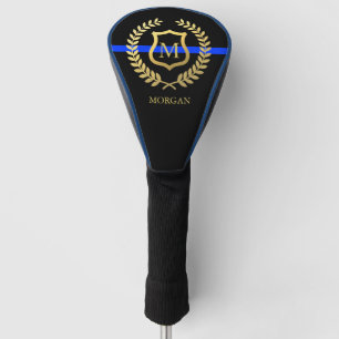 Funda Para Palo De Golf Falso Relieve metalizado dorado fino de Blue Line